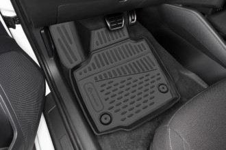 Коврики 3D в салон FORD Tourneo Custom (1+1 seats), 2013- , 2 шт. (полиуретан) / Форд Турнео кастом