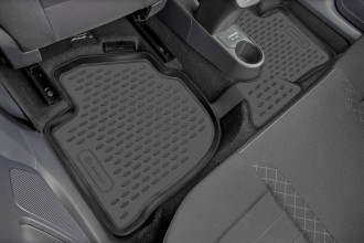 Коврики 3D в салон FORD Tourneo Custom (1+1 seats), 2013- , 2 шт. (полиуретан) / Форд Турнео кастом