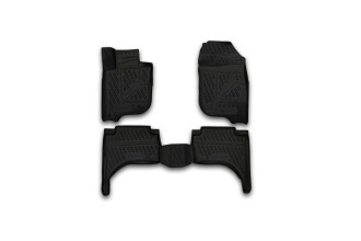 Коврики 3D в салон MITSUBISHI L200, 2015-, 4 шт. (полиуретан) / Митсубиси Л200