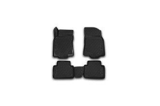 Коврики 3D в салон подходит для NISSAN X-Trail T32 (III, IIIр), 2013-, 4 шт. (полиуретан) / Ниссан Х Трейл