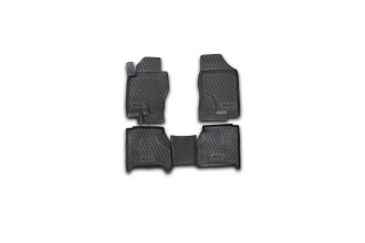 Коврики в салон NISSAN Navara АКПП 2005-, 4 шт. (полиуретан) / Ниссан Навара