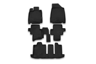 Коврики в салон NISSAN Pathfinder, 2014- 5 шт. (полиуретан) / Ниссан Патфайндер