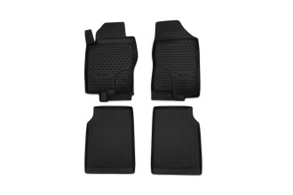 Коврики в салон NISSAN Navara, 2010-2015, 4 шт. (полиуретан) / Ниссан Навара
