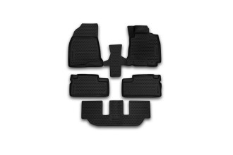 Коврики 3D в салон TOYOTA Wish, 2003-2009, передний привод, П.Р., 5 шт. (полиуретан) / Тойота Виш
