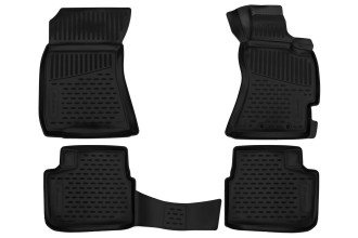 Коврики 3D в салон SUBARU Forester 3 (SH) AK, MK, 4WD, 2007-2012, правый руль, 4 шт. (полиуретан) / Субару Форестер