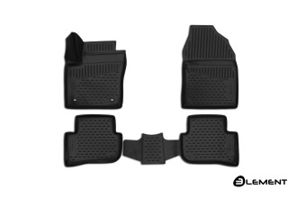 Коврики 3D в салон подходят для TOYOTA C-HR, 2016-, 4WD, SUV, 4 шт. / Тойота Схр