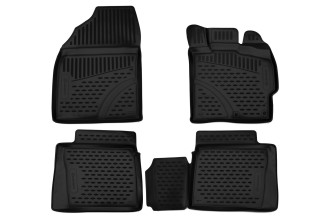 Коврики 3D в салон TOYOTA Prius 30, 2009-2015, правый руль, 4 шт. (полиуретан) / Тойота Приус