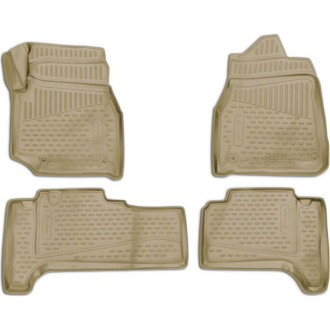 Коврики 3D в салон TOYOTA Land Cuiser (J100), 1998-2007, П.Р. 4WD, дизель, АКПП, 4 шт. (полиуретан) / Тойота Ленд крузер