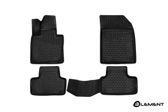 Коврики 3D в салон VOLVO XC60, 2017-, SUV, 4 шт. (полиуретан) / Вольво ХС60