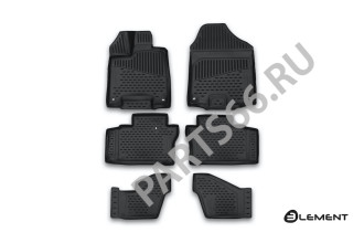 Коврики 3D в салон HONDA Pilot, 01/2016, 6 шт. (полиуретан) / Хонда Пилот