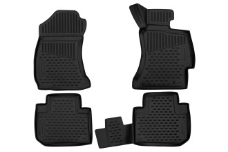 Коврики 3D в салон подходят для SUBARU Forester, 2012 - 2018, П.Р. 4 шт. (полиуретан) / Субару Форестер