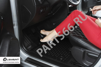 Коврики в салон TOYOTA Fielder (E140), 2006-2012, П.Р. без воздуховода, ун., 4 шт. (полиуретан) / Тойота Королла филдер