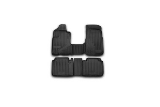 Коврики в салон HONDA CR-V 2002-2006, 4 шт. (полиуретан, серые) / Хонда ЦРВ