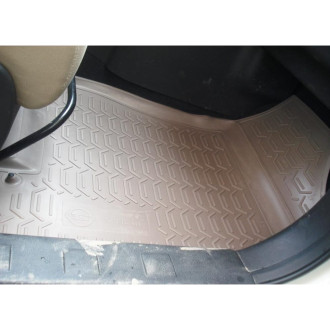 Коврики в салон HONDA CR-V 2002-2006, 4 шт. (полиуретан, бежевые) / Хонда ЦРВ