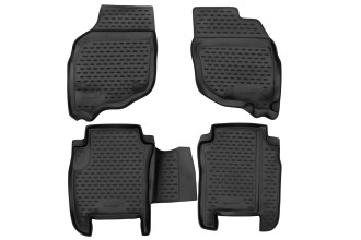 Коврики в салон HONDA Fit GD1 JDM, 06/2001–09/2007, П.Р., 4 шт. (полиуретан) / Хонда Фит
