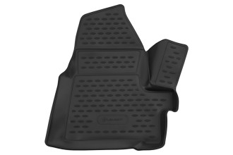 Коврик 3D в салон FORD Transit (1+2 seats), 2014-2015, пассажирский, 1шт. (полиуретан) / Форд Транзит