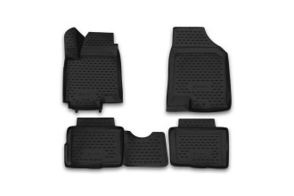 Коврики 3D в салон подходит для KIA Soul (I) 2008-2014, 4 шт. (полиуретан) / Киа Сол