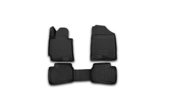 Коврики 3D в салон HYUNDAI Elantra, 2014-2016, 4 шт. (полиуретан) / Хендай Элантра