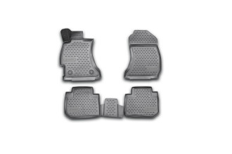 Коврики 3D в салон SUBARU Forester, 2013-2018, 4 шт. (полиуретан) / Субару Форестер