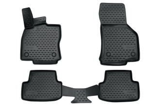 Коврики 3D в салон VW Golf VII, 2013- 4 шт. (полиуретан, серые) / Фольксваген Гольф