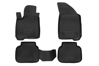 Коврики в салон подходит для DODGE Journey (I, Ir), 2007-2020 4 шт. (ПУ, повышенная износостойкость) / Додж Джорнт