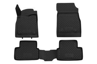 Коврики 3D в салон подходят для CHEVROLET Cruze (I, Ir), 2009-2015, 4 шт. (ПУ, повышенная износостойкость) / Шевроле Круз