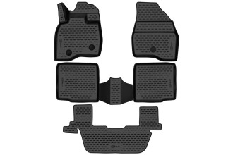 Коврики 3D в салон подходит для FORD Explorer (V, Vr, Vr2, VI), 2015-, 5 шт. (ПУ, повышенная износос / Форд Эксплорер