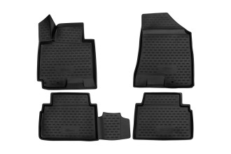Коврики 3D в салон подходит для KIA Sportage (III, IIIr), 2010-2016, 4 шт. (ПУ, повышенная износосто / Киа Спортаж