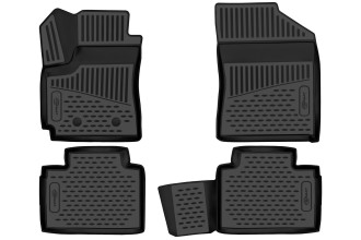 Коврики 3D в салон подходят для FAW Besturn X40 (I) 2016-, 4шт. (ПУ, повышенная износостойкость) / ФАВ Бестерн Х40
