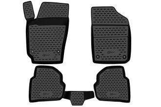 Коврики в салон подходят для VW Polo (V, Vp) 2009-2020, 4 шт. сед. .(ПУ, повышенная износостойкость) / Фольксваген Поло