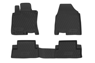Коврики в салон подходит для NISSAN Qashqai (I, Ir), 2006-2013, 4 шт. (ПУ, повышенная износостойкост / Ниссан Кашкай