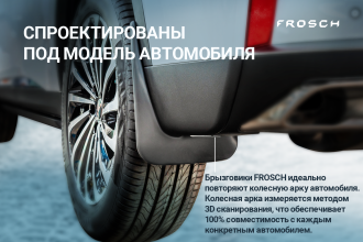 Брызговики задние VOLKSWAGEN Transporter (короткая колесная база), 2016- 2 шт. (optimum) в пакете / Фольксваген Транспортер