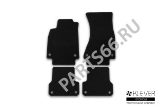 Коврики в салон Klever Econom AUDI A6 2014-2018, 2018-, сед., ун., 4 шт. (текстиль) / Ауди А6