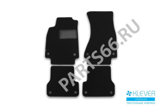 Коврики в салон Klever Premium AUDI A6 2014-2018, 2018-, сед., ун., 4 шт. (текстиль) / Ауди А6
