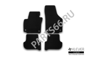 Коврики в салон Klever Econom SKODA Yeti 2009-2014, 2013-2018, кросс., 4 шт. (текстиль) / Шкода Йети