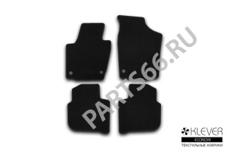 Коврики в салон Klever Econom SKODA Rapid 2012-2017, 2017-2020, сед., 4 шт.(текстиль) / Шкода Рапид