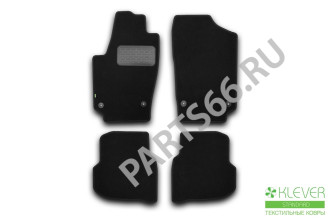 Коврики в салон Klever Standard VOLKSWAGEN Polo Sedan, 2010-2020 сед., 4 шт. (текстиль) / Фольксваген Поло