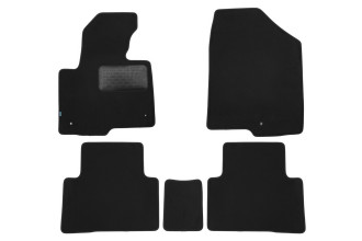 Коврики в салон Klever Premium HYUNDAI Santa Fe АКПП 2012-2016, 2015-2018, кросс., 5 шт. (текстиль) / Хендай Санта Фе