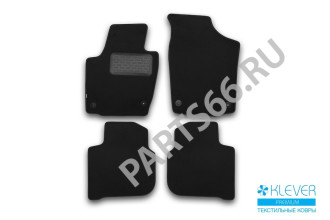 Коврики в салон Klever Premium SKODA Rapid 2012-2017, 2017-2020, сед., 4 шт.(текстиль) / Шкода Рапид