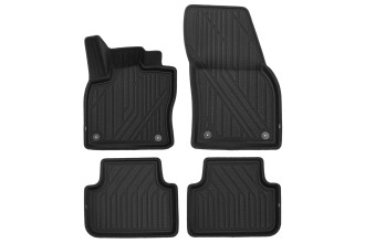 Коврики KVEST 3D в салон подходят для VOLKSWAGEN Tiguan (II, IIr), 2016-, кросс., 4шт. (полиуретан, черный, черный) в коробе / Фольксваген Тигуан