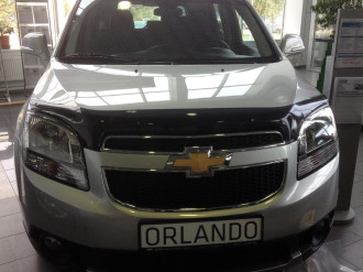 Дефлектор капота CHEVROLET ORLANDO 2011-2015 ( темный) / Шевроле Орландо