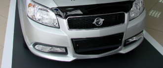 Дефлектор капота темный CHEVROLET AVEO Hb 2008-2011, RAVON R3, 15-., темный, NLD.SCHAVEH0812 / Шевроле Авео