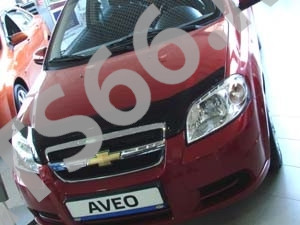 Дефлектор капота темный CHEVROLET AVEO Hb 2008-2011, RAVON R3, 15-., темный, NLD.SCHAVEH0812 / Шевроле Авео