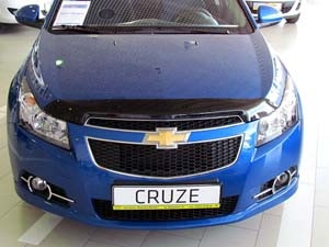 Дефлектор капота темный CHEVROLET CRUZE 2009-2015/DAEWOO LACETTI 2009-2011 Sedan, NLD.SCHCRU0912 / Шевроле Круз