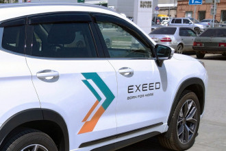 Дефлектор боковых окон EXEED LX, 2020-, 6ч., темный / Эксид ЛХ