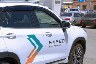 Дефлектор боковых окон EXEED LX, 2020-, 4ч., темный / Эксид ЛХ