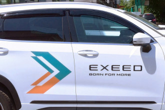 Дефлектор боковых окон EXEED LX, 2020-, 4ч., темный / Эксид ЛХ