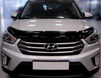Дефлектор капота темный HYUNDAI Creta 2015-2021, ix25 / Хендай Крета