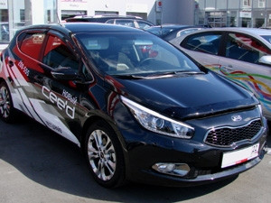 Дефлектор капота темный KIA C'EED 2012-2018, NLD.SKICEE1212 / Киа Сид