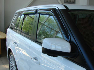 Дефлекторы боковых окон Land Rover Range Rover, 2002-2012, 4ч., темный / Ленд Ровер Рендж Ровер